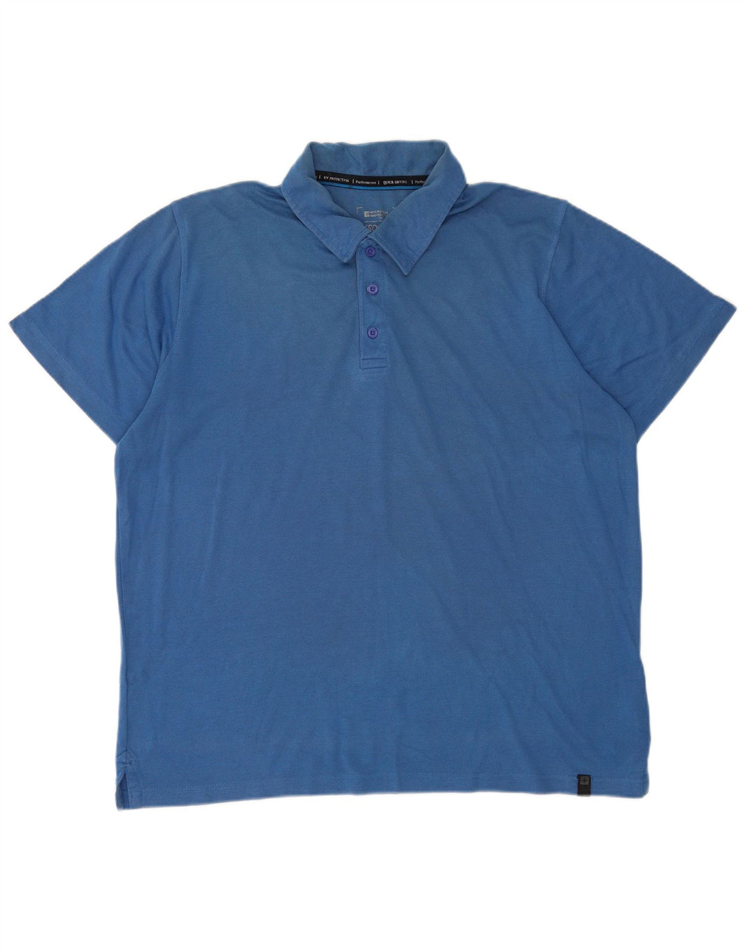 Mountain Warehouse IsoCool-Poloshirt für Herren, XL, aus blauer Baumwolle