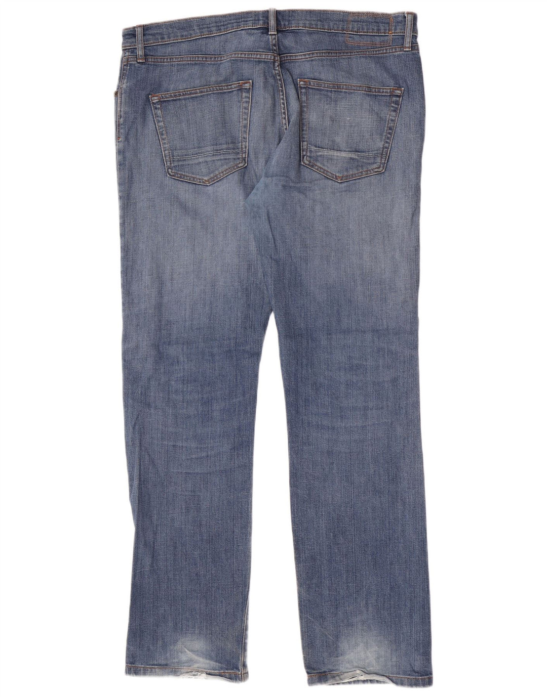 Marks & Spencer Herren Straight Jeans W36 L33 Blaue Baumwolle