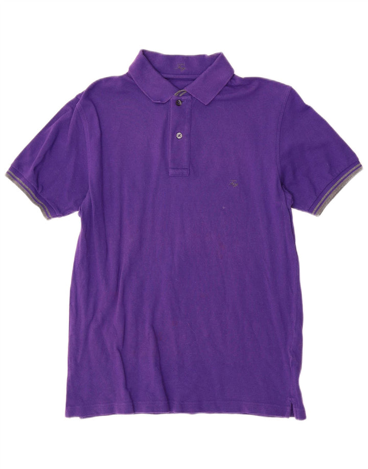 FAY Herren-Poloshirt, Größe S, Lila, Baumwolle