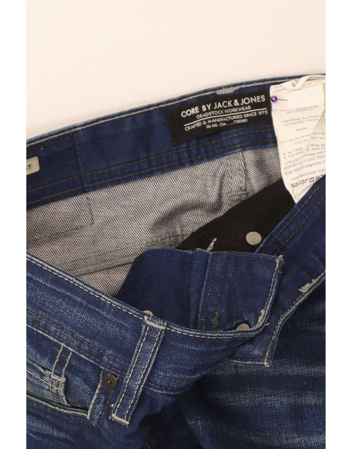 Jack & Jones Herren-Jeansshorts mit normaler Passform, Größe S, W32, Blau, Baumwolle