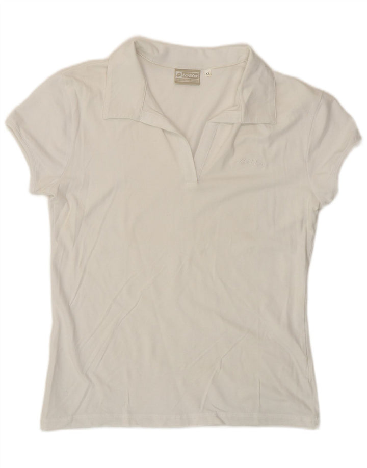 Kappa Damen Poloshirt UK 18 XL Weiß