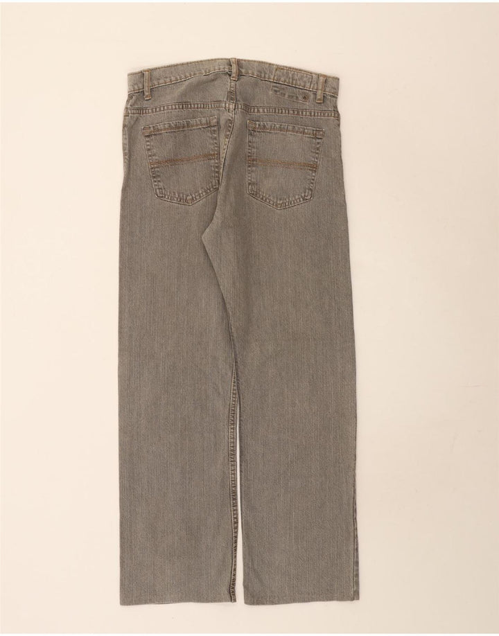 Marks & Spencer Herren Straight Jeans W34 L31 Graue Baumwolle