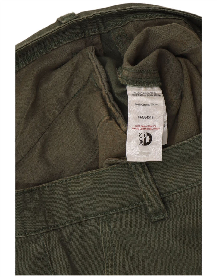 Dack's Herren-Chinoshorts mit normaler Passform, Größe 46, Größe S, W30, grüne Baumwolle