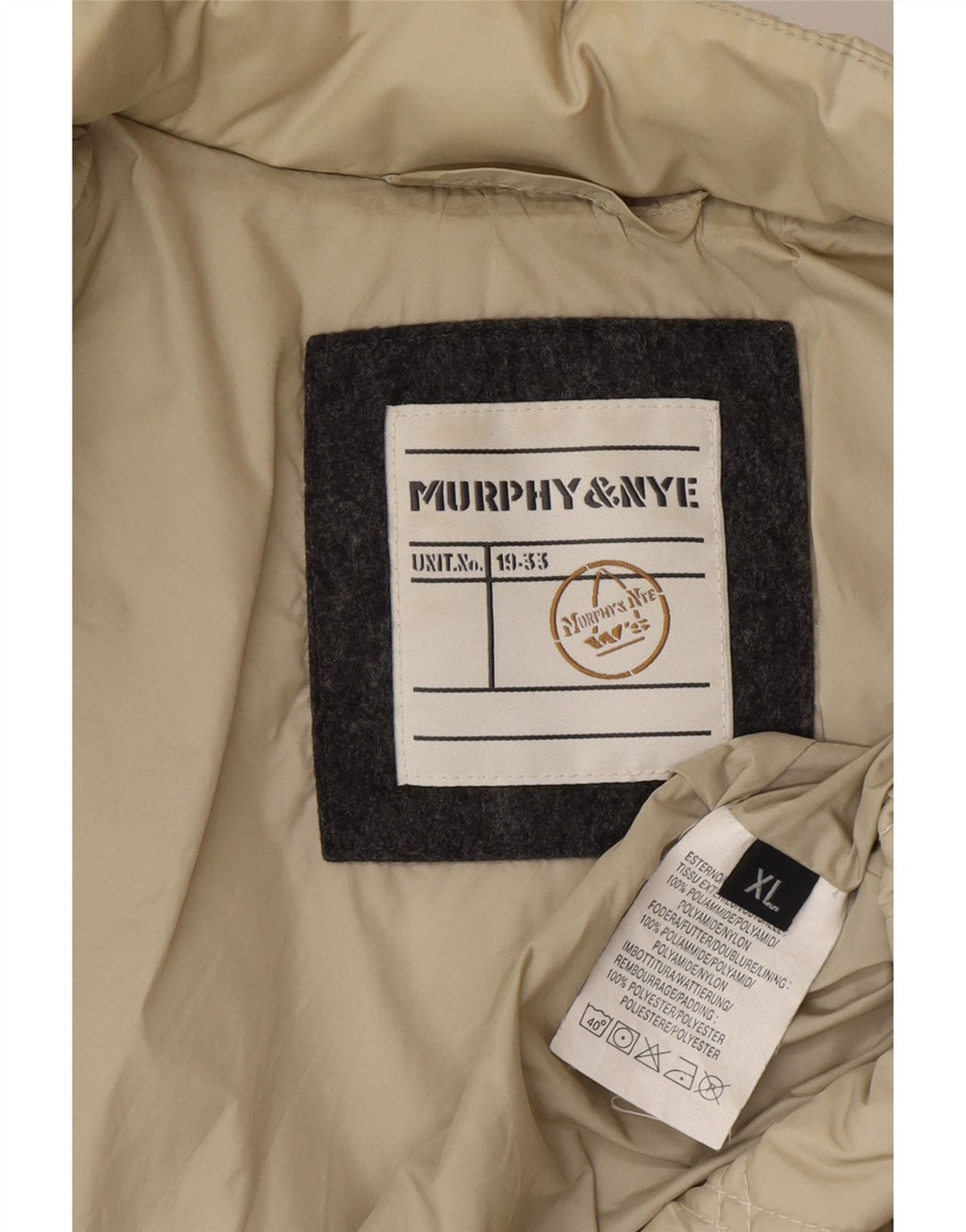 Murphy & Nye Damen Steppjacke UK 18 XL Beige Polyamid