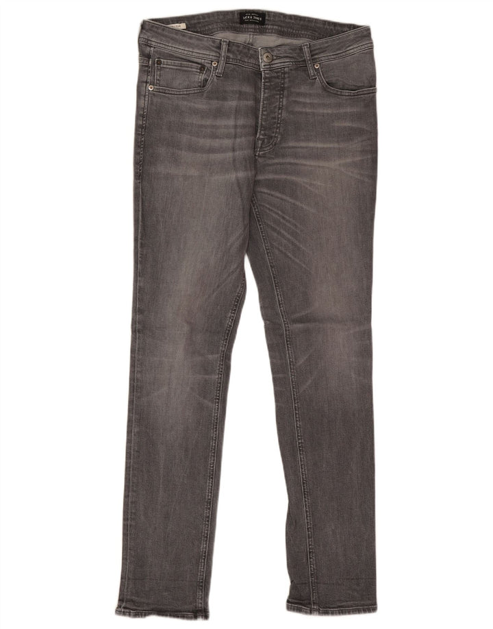 Jack & Jones Damen Tim Slim Jeans W33 L32 Graue Baumwolle
