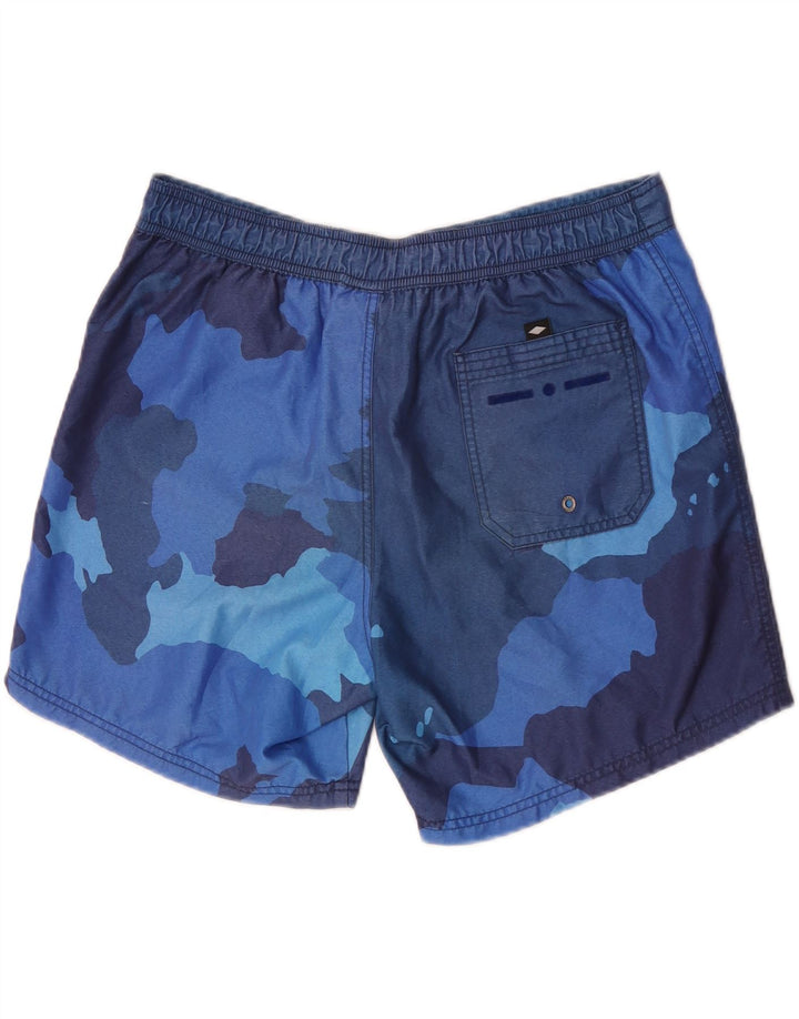 Bear Herren-Badeshorts, groß, blau, Camouflage-Polyester
