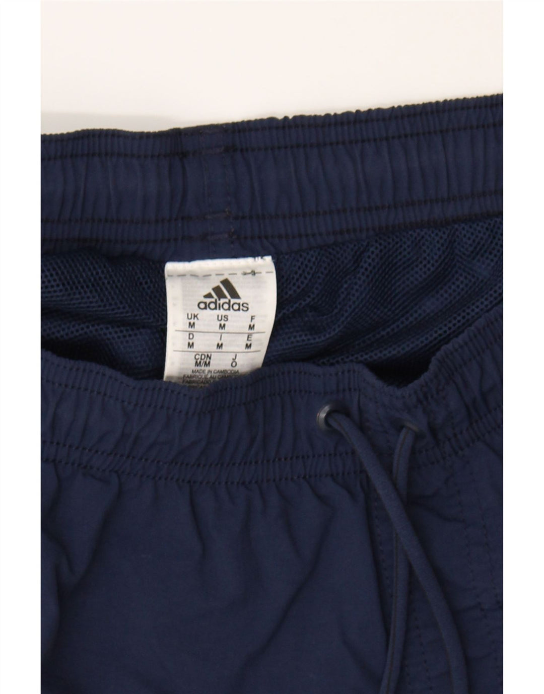 ADIDAS Mens Sport Shorts Medium  Navy Blue Polyamide Vintage Adidas and Second-Hand Adidas from Messina Hembry 