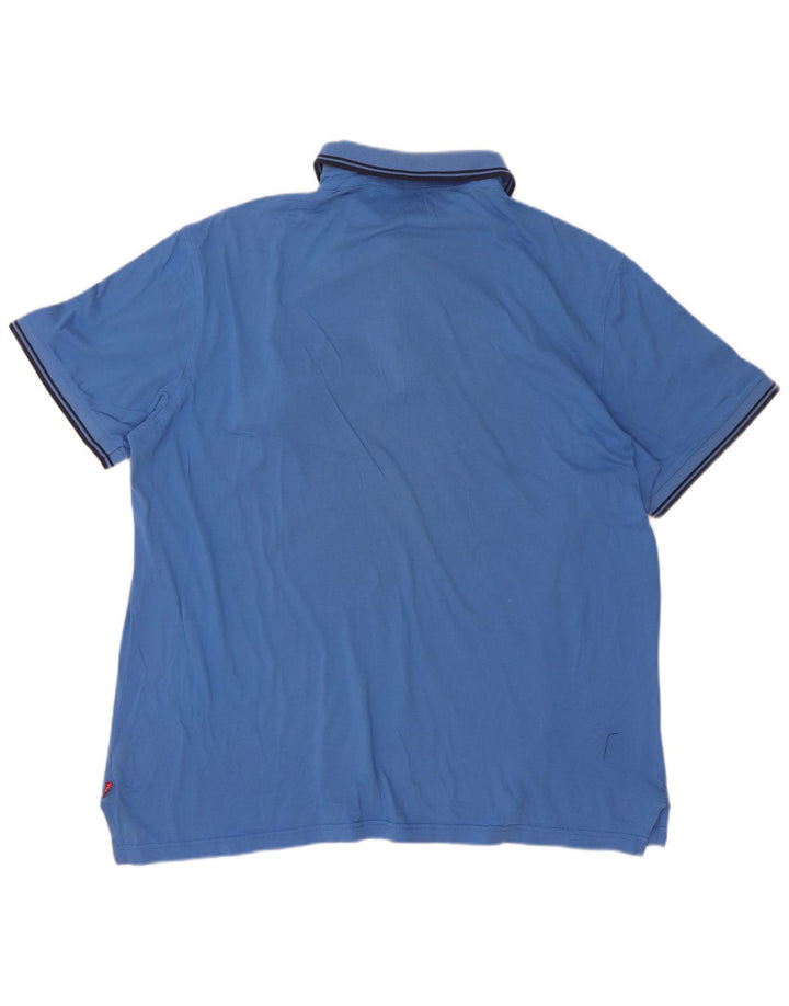 Izod Herren Poloshirt XL Blau Baumwolle