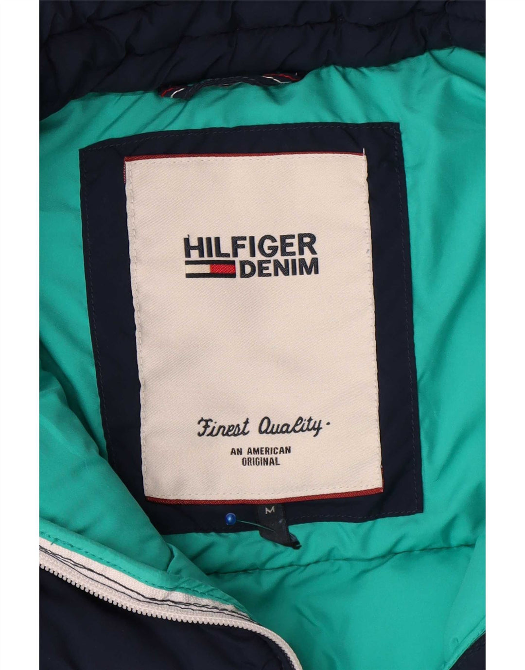 Tommy Hilfiger Herren Wattierte Jacke UK 40 Medium Marineblau Polyester