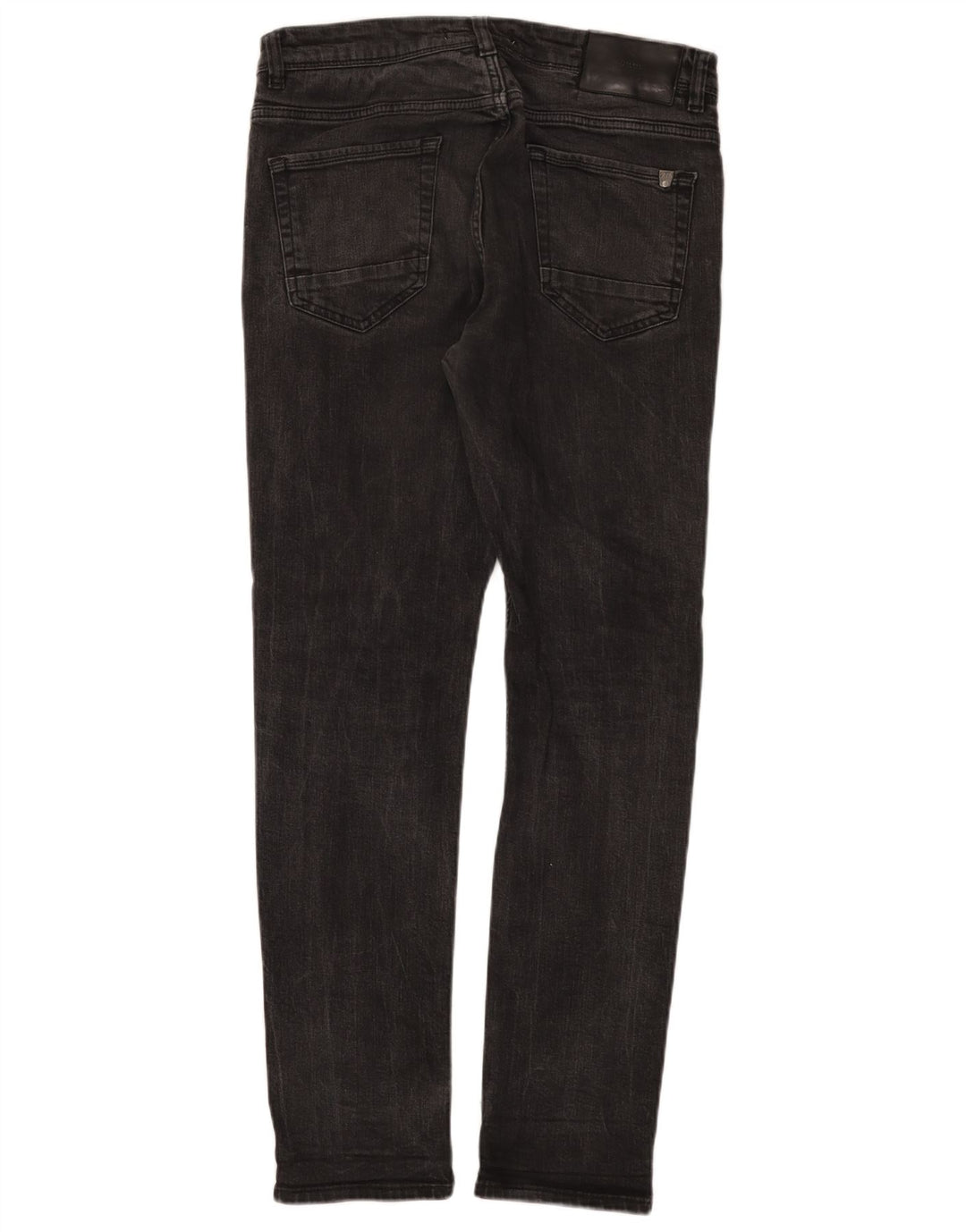 Zara Herren Slim Jeans EU 42 Large W32 L31 Schwarze Baumwolle