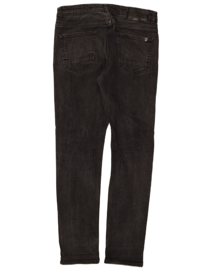 Zara Herren Slim Jeans EU 42 Large W32 L31 Schwarze Baumwolle