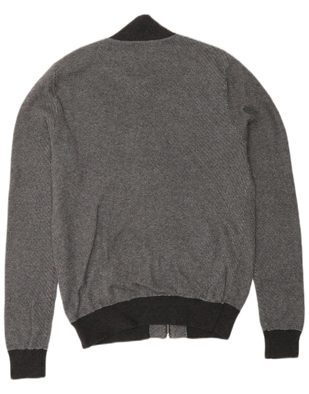 Reiss Herren-Trainingsanzug-Oberteil, Jacke, Größe S, Grau, Colourblock-Baumwolle