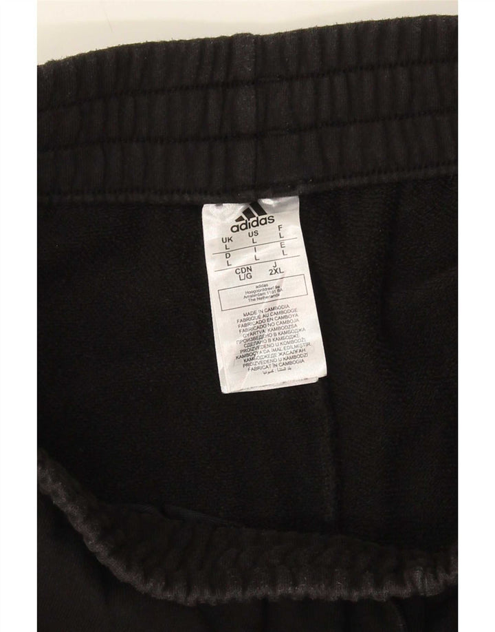 Adidas Herren Sport Shorts Große schwarze Baumwolle