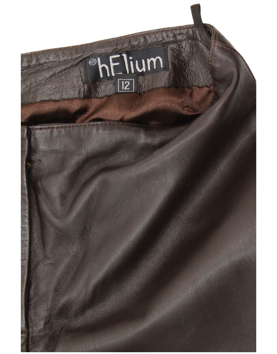 HELIUM Womens Bootcut Leather Trousers UK 12 Medium W30 L25 Black
