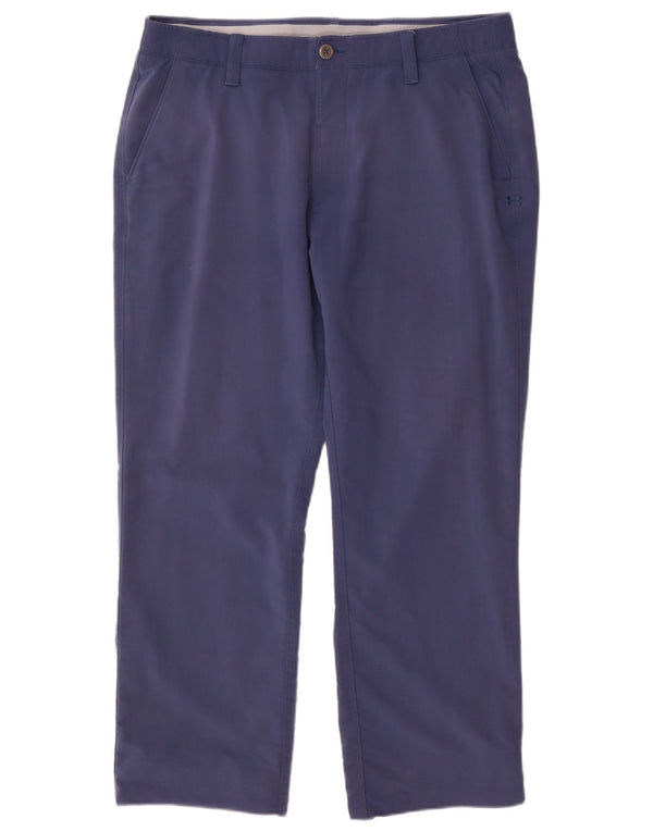Under Armour Herren Straight Chino Hose W36 L30 Marineblaues Nylon