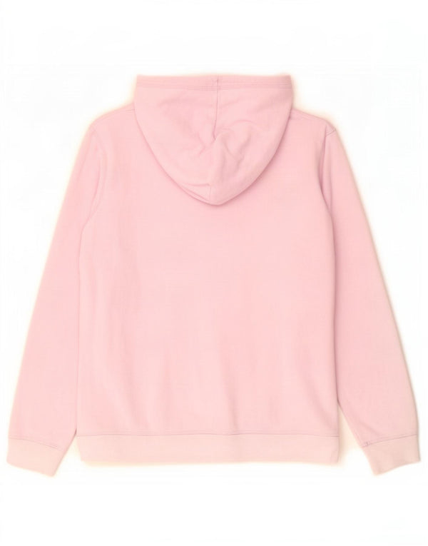 Roxy Womens Graphic Hoodie Jumper UK 16 Large Pink Cotton