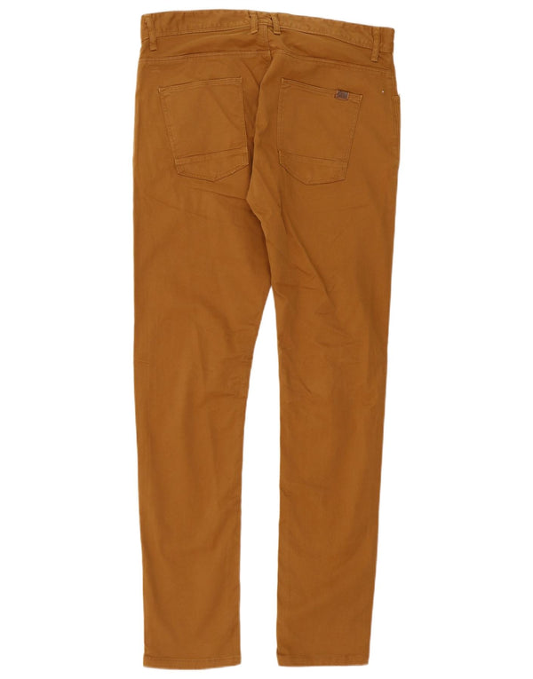Zara Mens Slim Casual Trousers EU 44 Large W34 L33 Orange