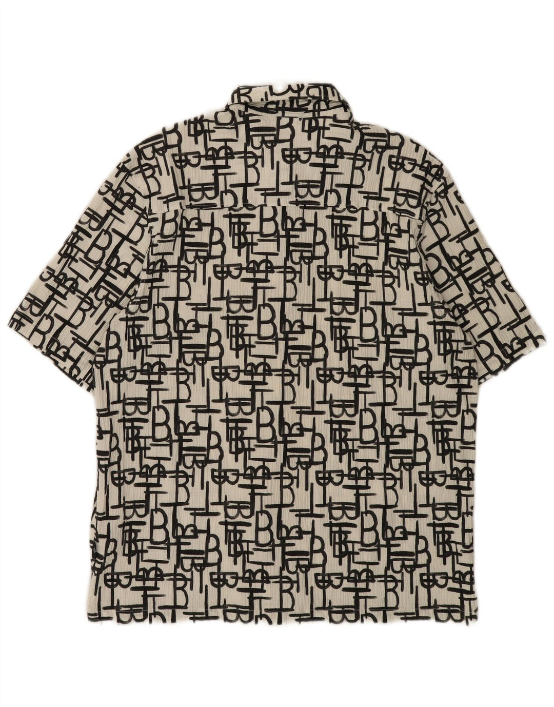 TED BAKER Herren-Kurzarmshirt mit Grafik, Größe 5 XL, weiße Baumwolle