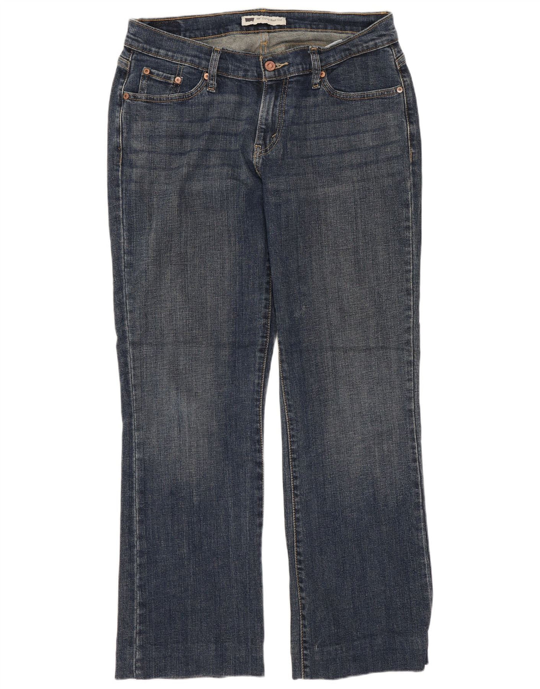 LEVI'S Damen 529 Curvy Bootcut Jeans US 12 Large W31 L29 Blaue Baumwolle