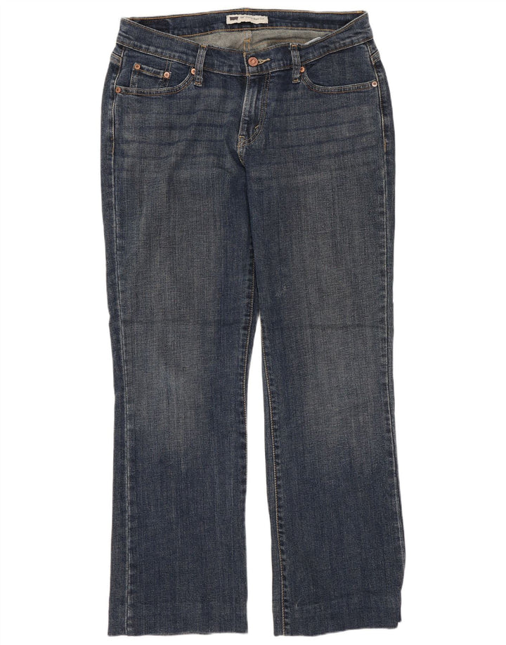 LEVI'S Damen 529 Curvy Bootcut Jeans US 12 Large W31 L29 Blaue Baumwolle