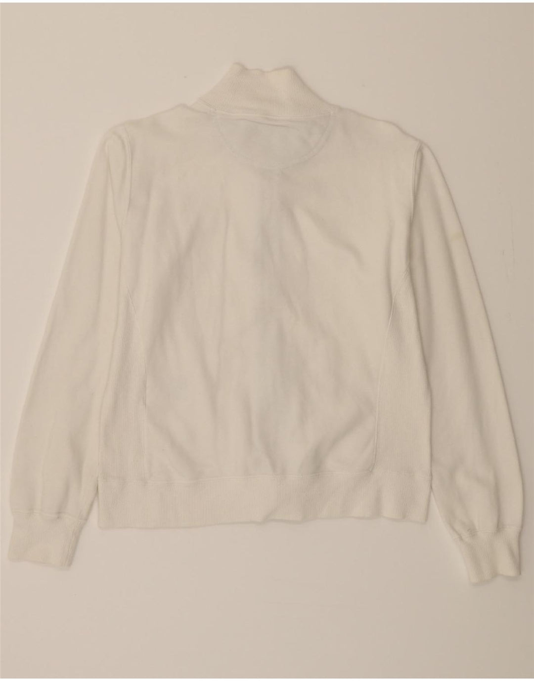 CHAMPION Womens Crop Tracksuit Top Jacket UK 16 Large White Cotton Vintage Champion and Second-Hand Champion from Messina Hembry 