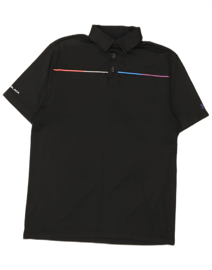 Under Armour Herren Heat Gear Poloshirt Medium Schwarz Polyester