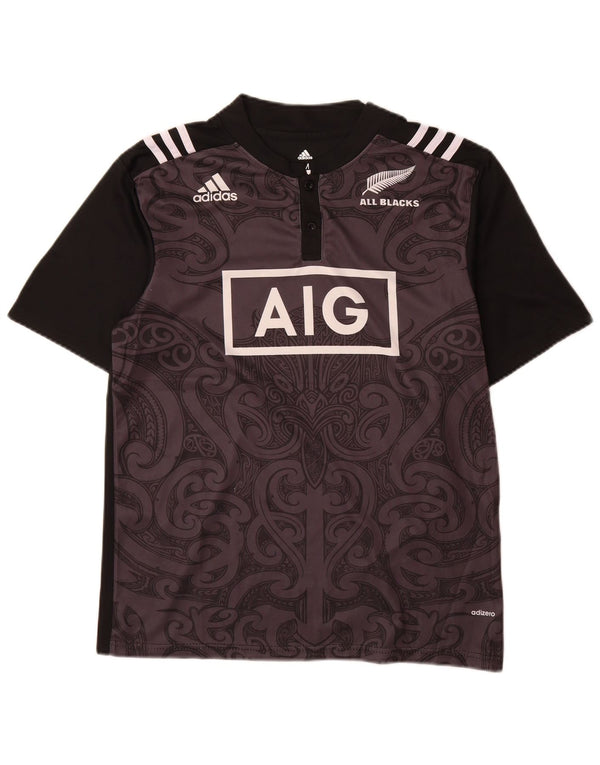 Adidas Herren Grafik T-Shirt Top Medium Schwarz Paisley Polyester
