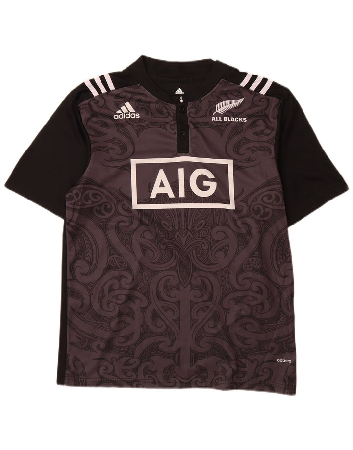 Adidas Herren Grafik T-Shirt Top Medium Schwarz Paisley Polyester