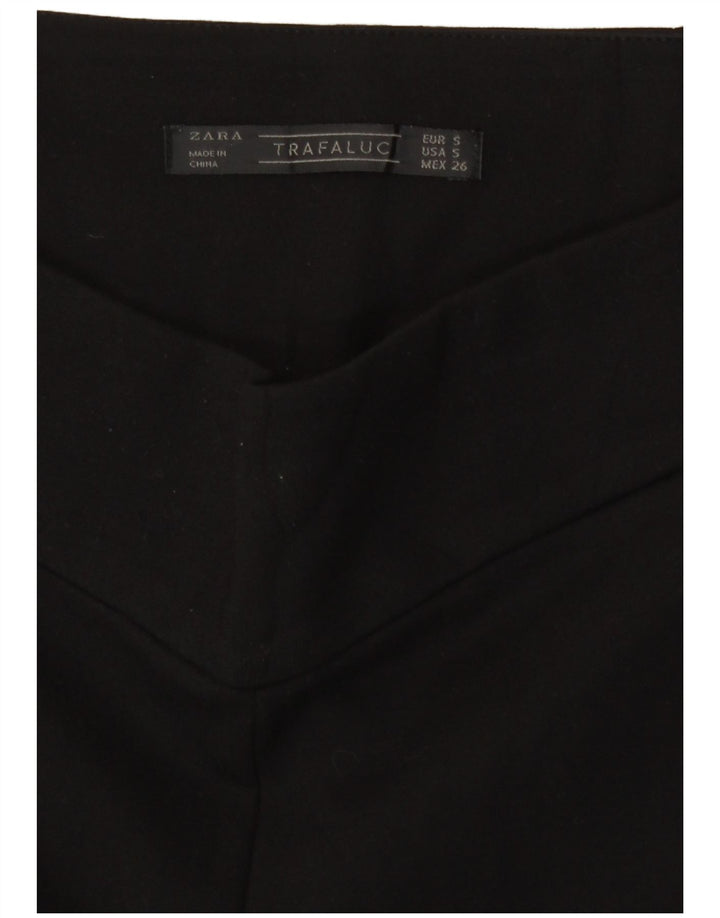 Zara Damen High Rise Hotpants Small W26 Schwarz