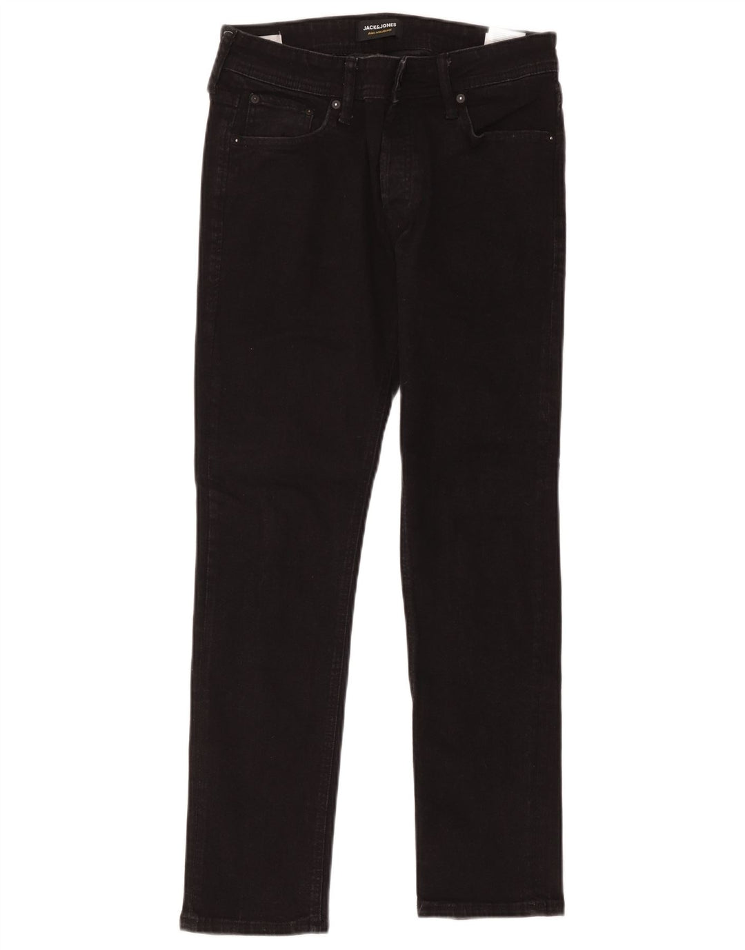 Jack & Jones Herren Slim Jeans W31 L30 Schwarze Baumwolle