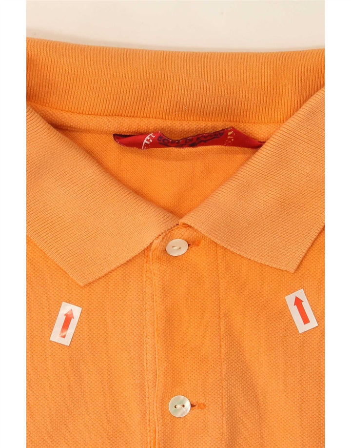Kappa Herren Poloshirt XL Orange Baumwolle
