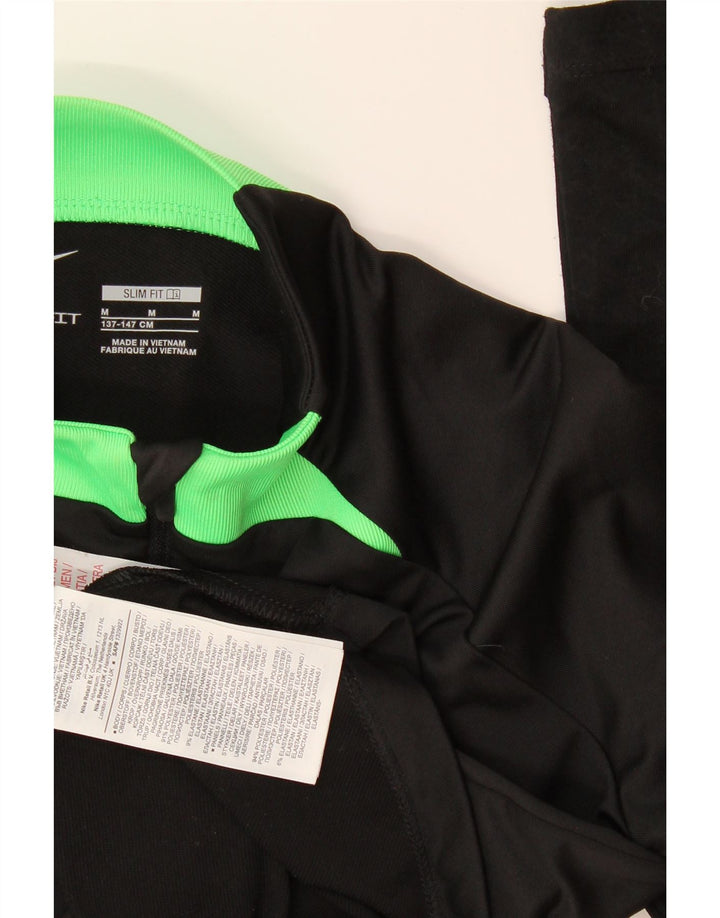 Nike Jungen-Pullover-Trainingsoberteil mit Reißverschluss, 10–11 Jahre, mittelschwarz