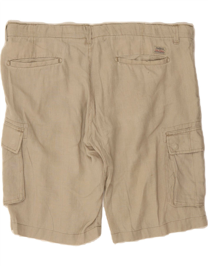 J. HART & BROS Mens Cargo Shorts IT 56 3XL W40  Beige Vintage J. Hart & Bros and Second-Hand J. Hart & Bros from Messina Hembry 