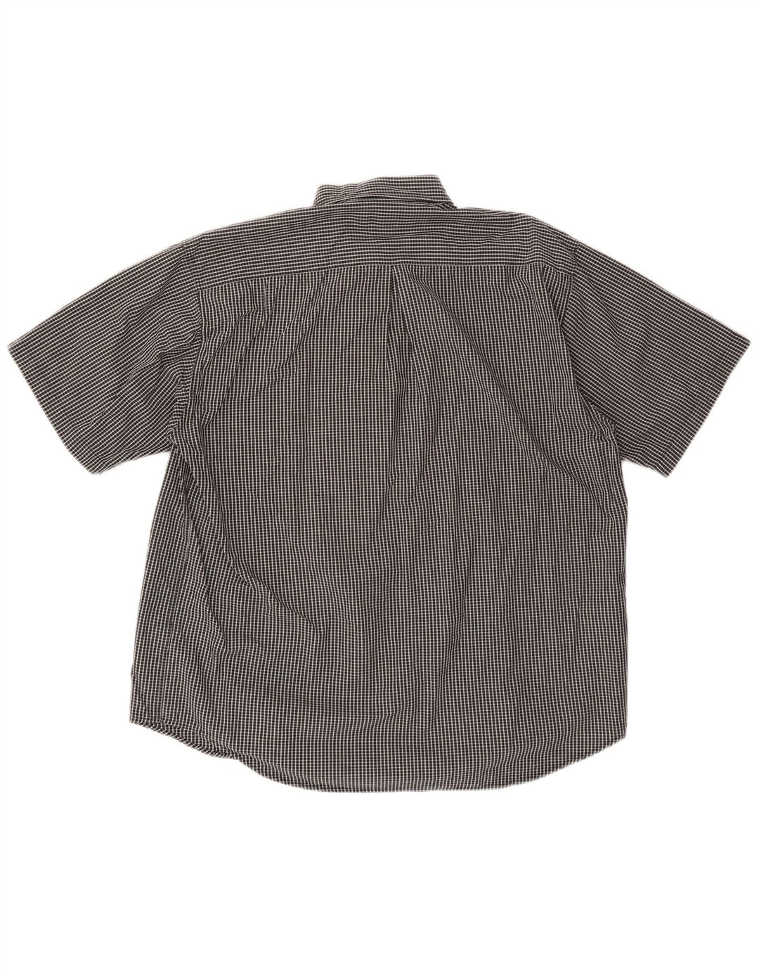 FILA Herren Kurzarmhemd XL schwarz kariert Baumwolle