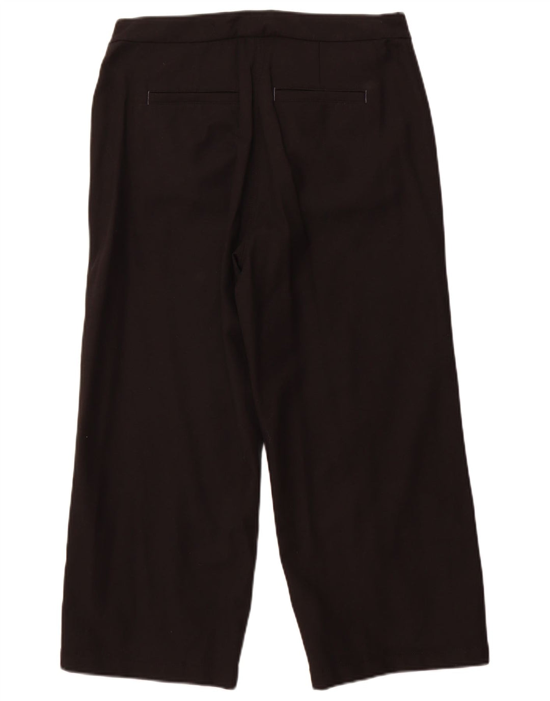 White Stuff Kurz geschnittene Damenhose UK 12 Medium W32 L24 Schwarze Baumwolle