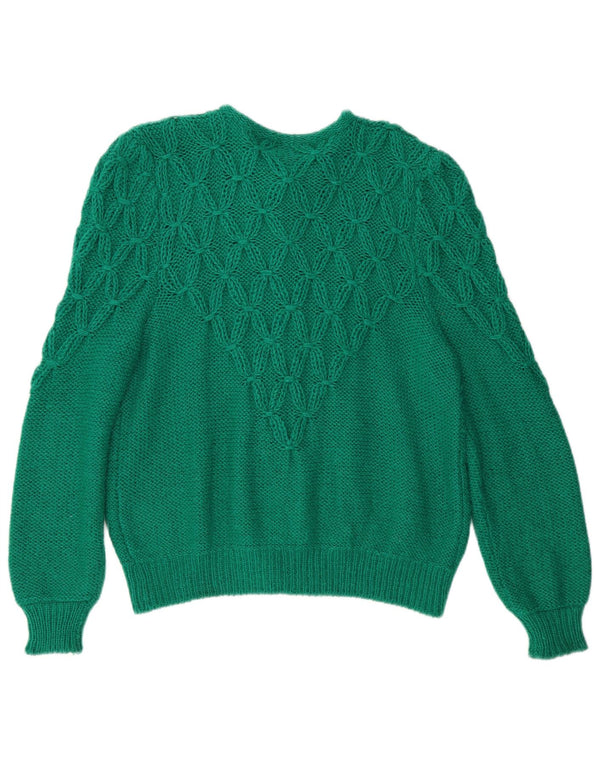 Vintage Damen Cardigan Pullover UK 16 Groß Grün