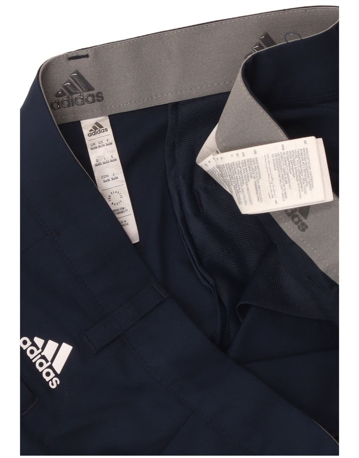 Adidas Herren Slim Chino Hose W34 L34 Marineblau Polyester