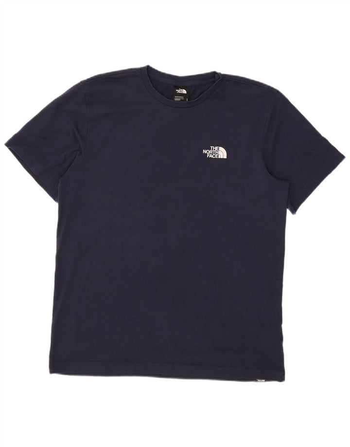 The North Face Herren T-Shirt Medium Marineblau Baumwolle