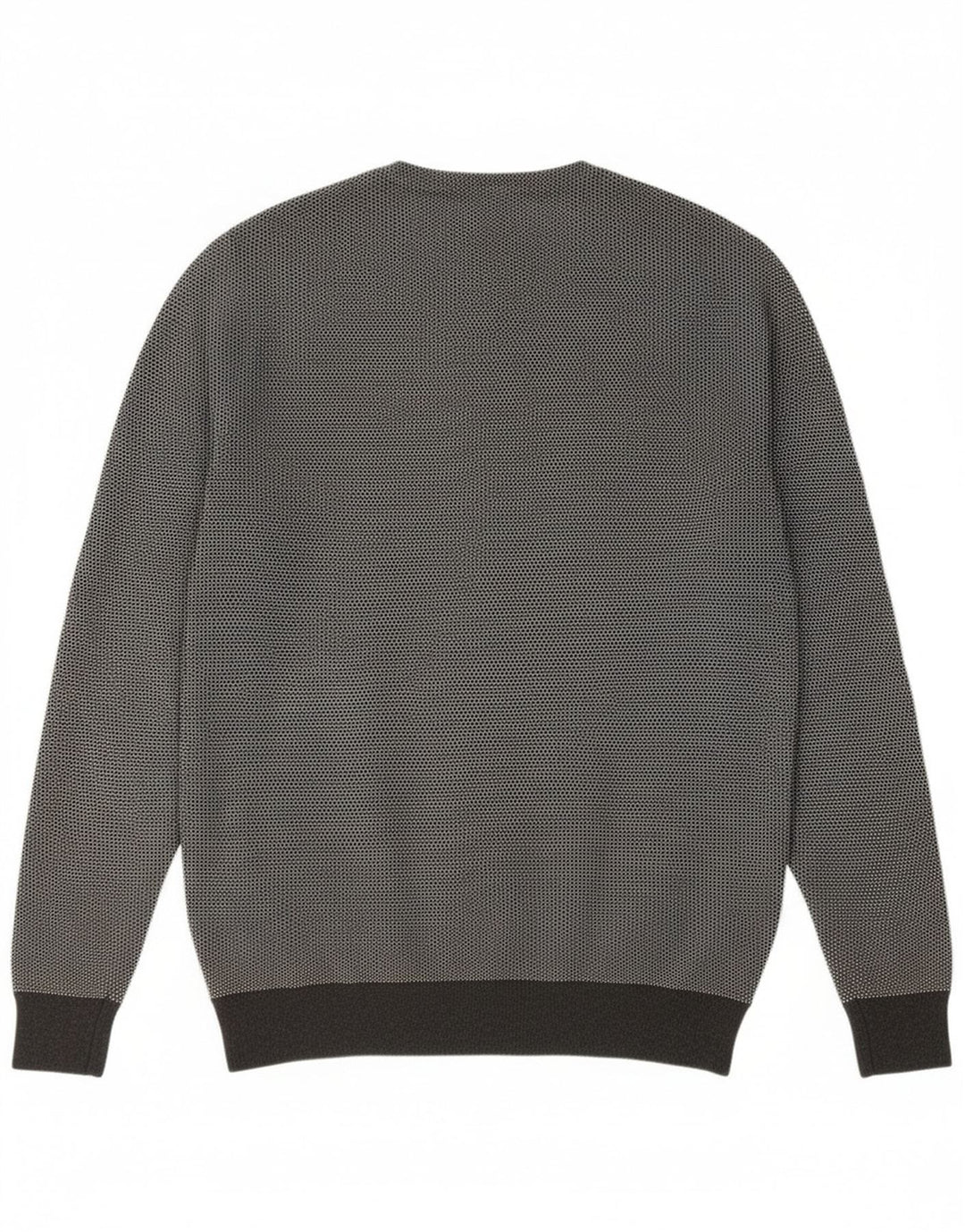 Superdry Herren-Pullover mit Rundhalsausschnitt, groß, grau gefleckte Baumwolle