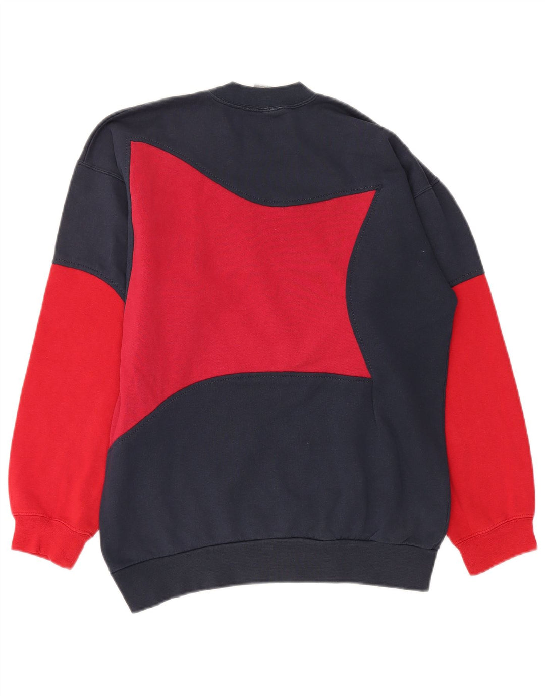 Nike Herren-Sweatshirt-Pullover, UK 39/41, mittleres Marineblau, Farbblock