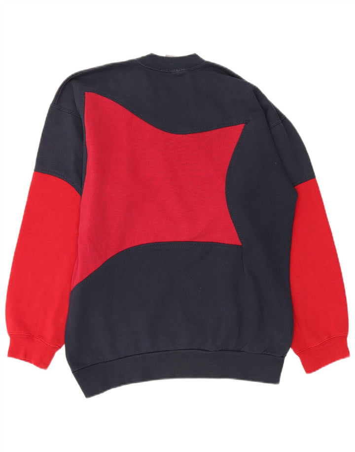 Nike Herren-Sweatshirt-Pullover, UK 39/41, mittleres Marineblau, Farbblock