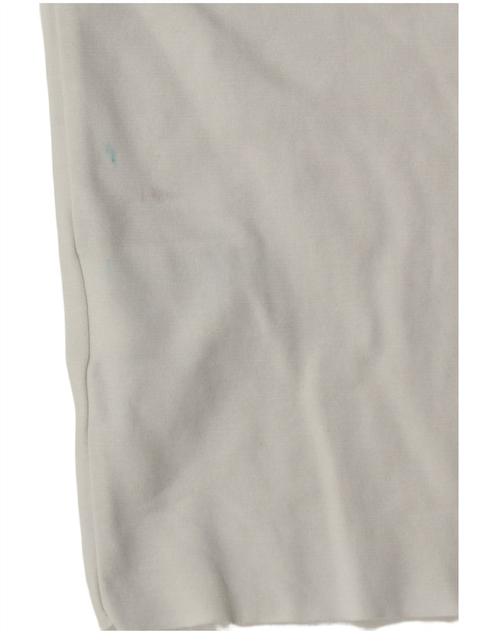Cos Herren-T-Shirt-Oberteil aus mittelweißer Baumwolle