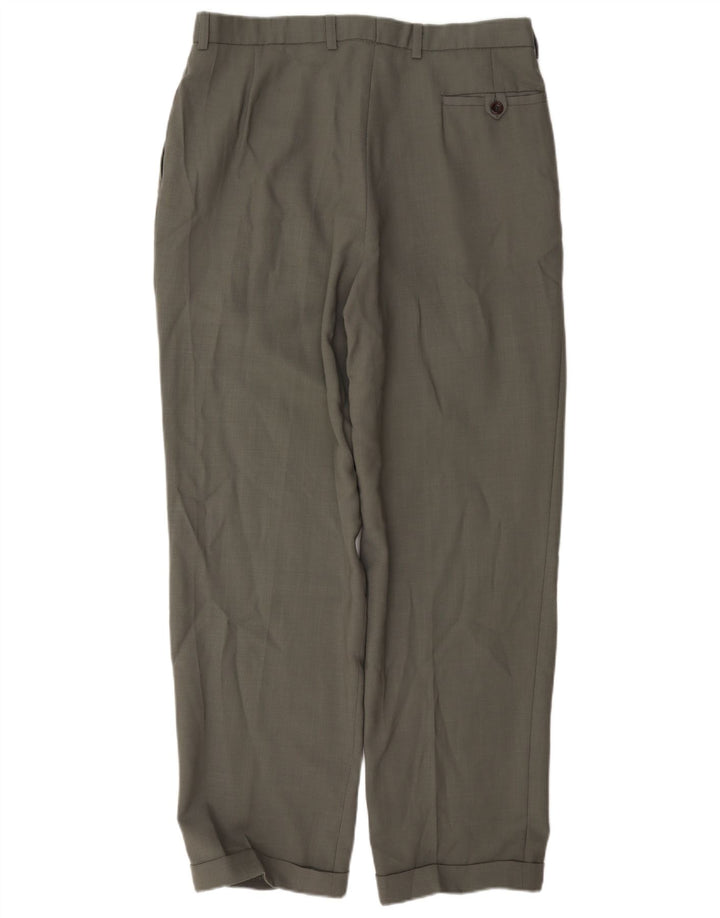 Marks & Spencer Herren St. Michael Pegged Anzughose W34 L31 Graue Wolle