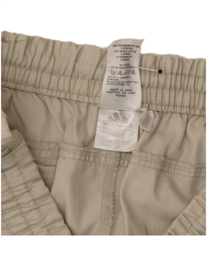 Adidas Herren Chino Shorts Large W34 Beige Polyester