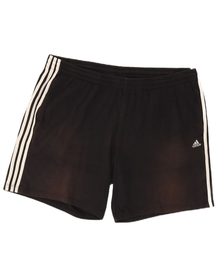ADIDAS Herren Sport Shorts 2XL Schwarz Baumwolle