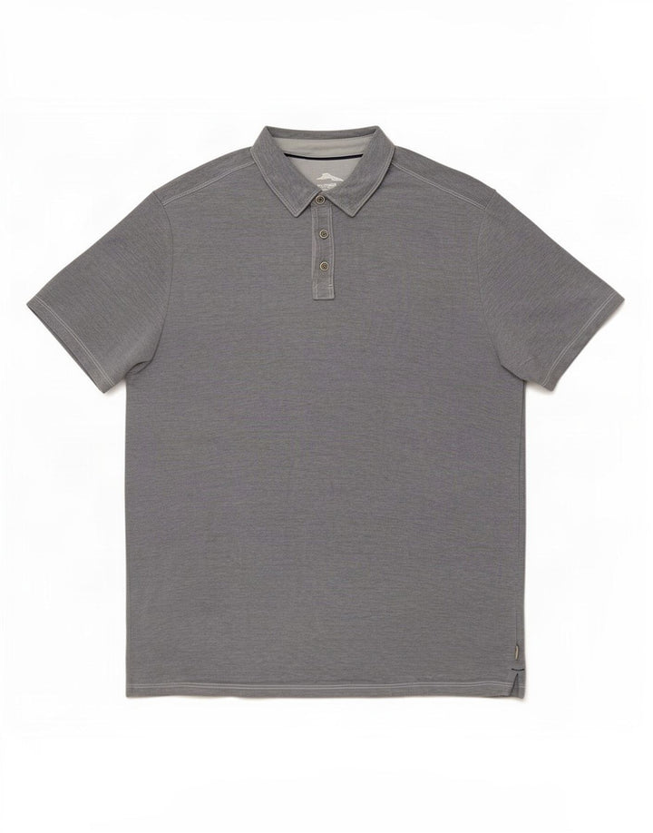 Tommy Bahama Herren-Poloshirt, großes graues Lyocell