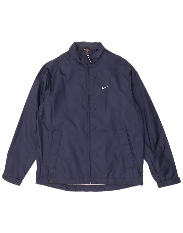 Nike Herren Regenjacke UK 38 Medium Marineblau Nylon