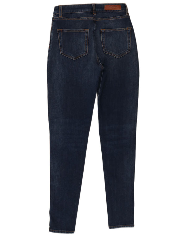 Superdry Damen High Rise Super Skinny Jeans W26 L30 Blaue Baumwolle