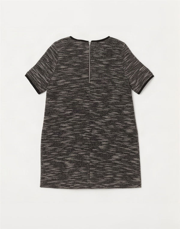 Wallis Womens Petite Etuikleid UK 14 Large Schwarz gesprenkeltes Polyester