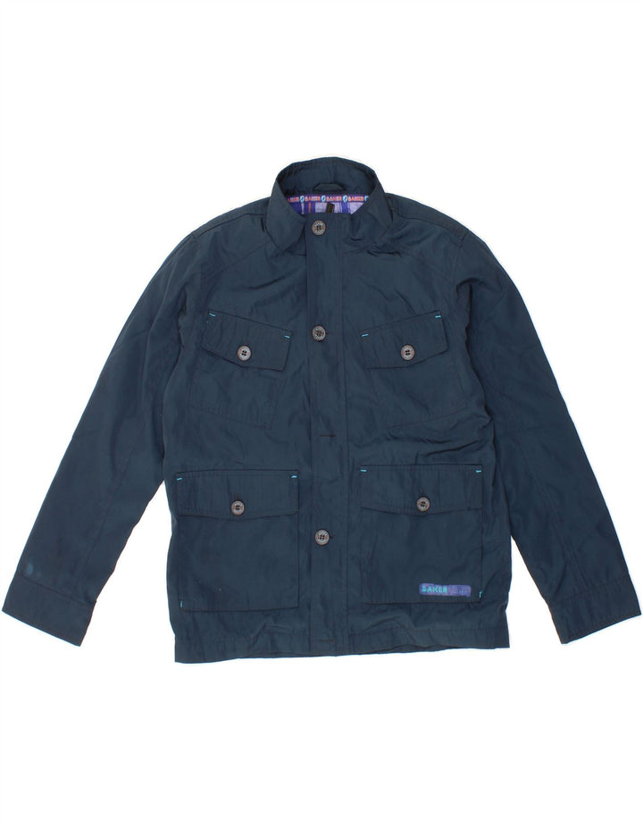 TED BAKER Boys Utility Jacket 11-12 Years Navy Blue Polyester Vintage Ted Baker and Second-Hand Ted Baker from Messina Hembry 
